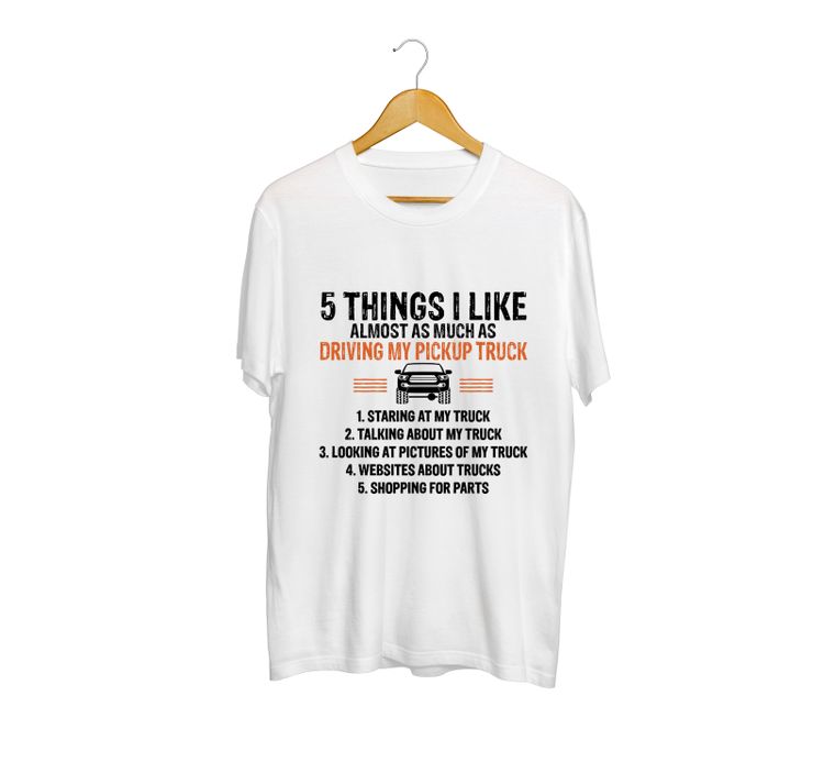Fan Made Fits Pickup Truck White Things T-Shirt image 1