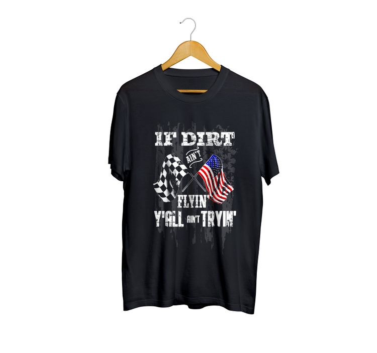Fan Made Fits Dirt Racing Club Black Exclusive T-Shirt image 1