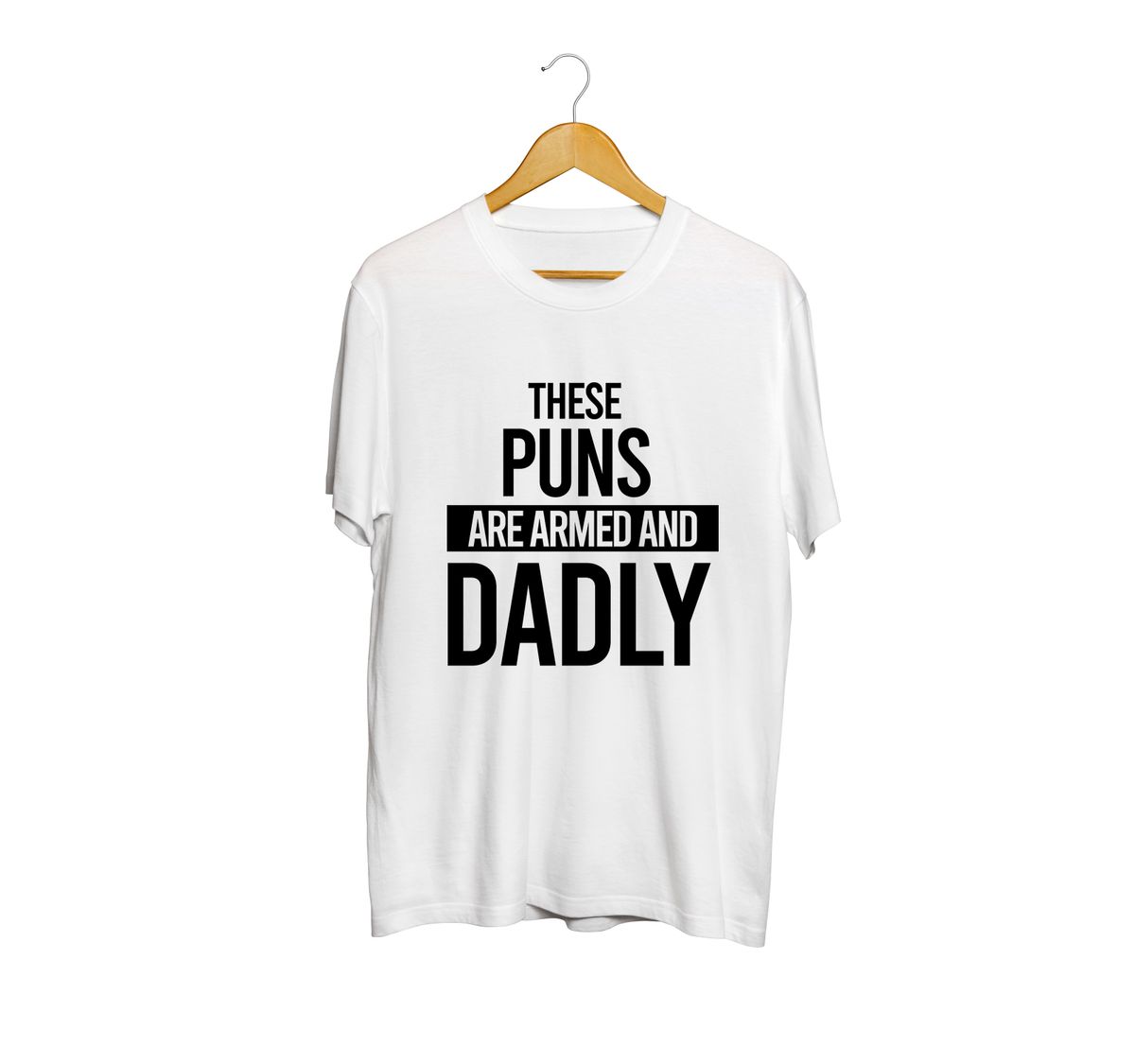 Fan Made Fits Dad Jokes White Dadly T-Shirt image 1