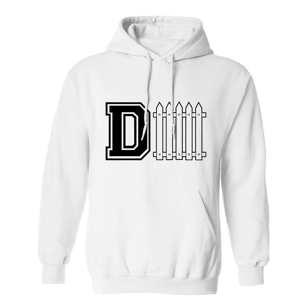 Fan Made Fits Football White DFence Hoodie image 1