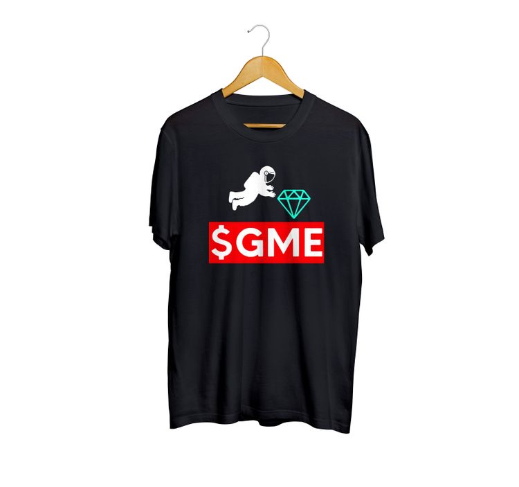Fan Made Fits Stock Black GME T-Shirt image 1