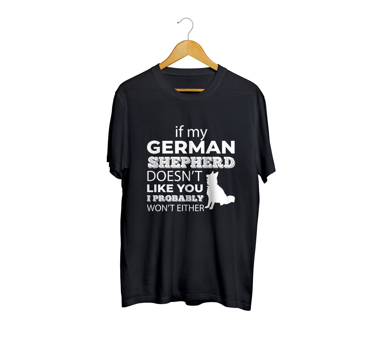 Fan Made Fits German Shepherd Black Like T-Shirt image 1