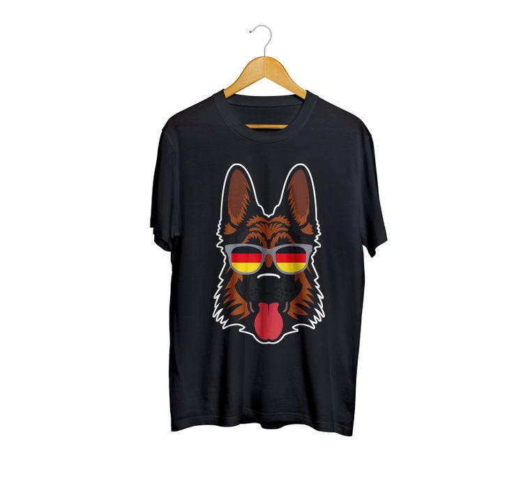 Fan Made Fits German Shepherd Black Shades T-Shirt image 1