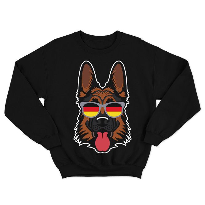 Fan Made Fits German Shepherd Black Shades Sweatshirt image 1