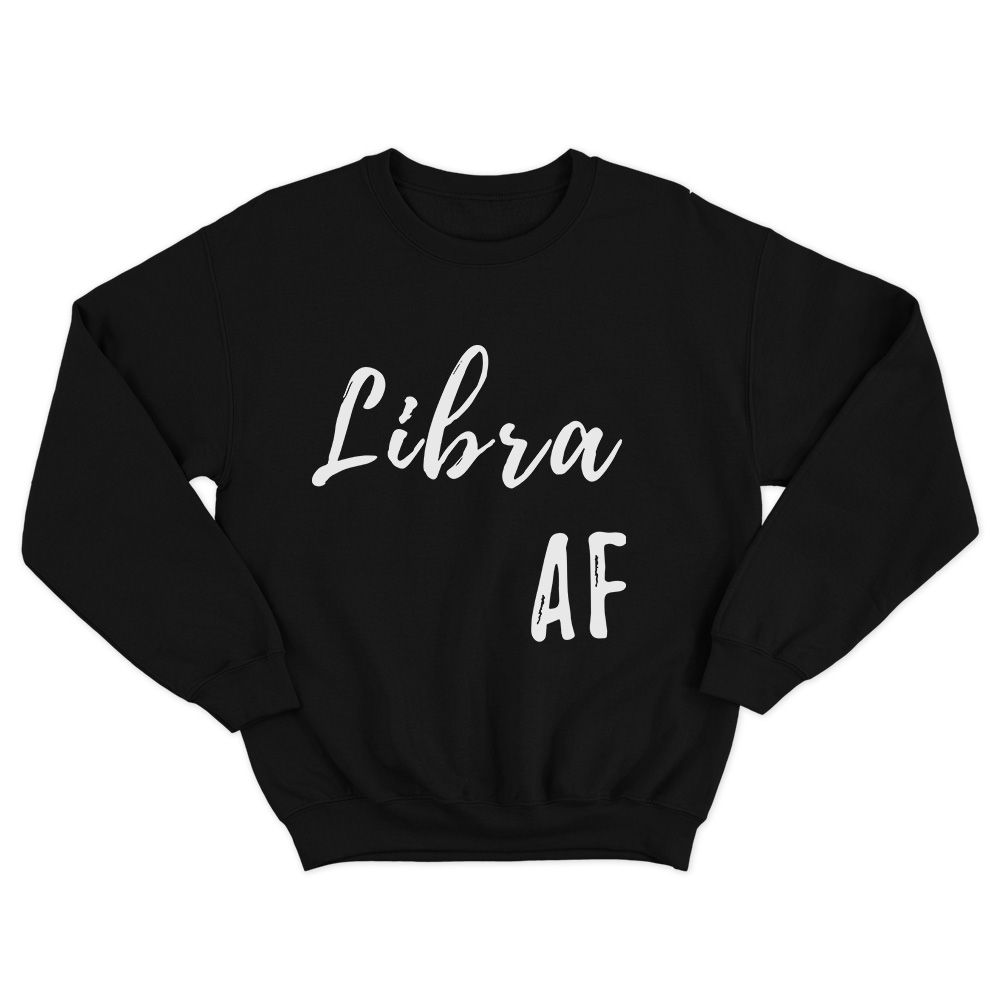 Fan Made Fits Horoscope Black Libra Sweatshirt image 1