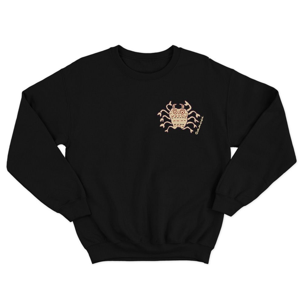 Fan Made Fits Horoscope Black Cancer Sweatshirt image 1