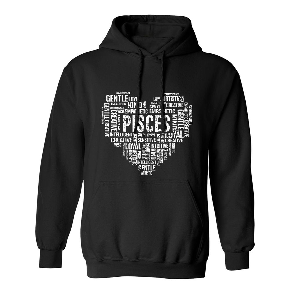 Fan Made Fits Horoscope Black Pisces Hoodie image 1