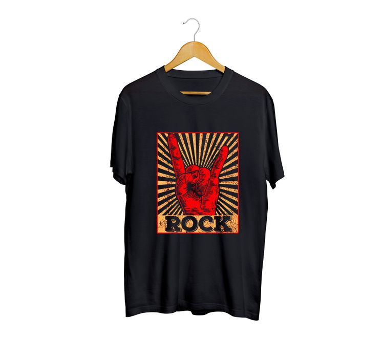 Fan Made Fits United Classic Rockers Black Rock T-Shirt image 1