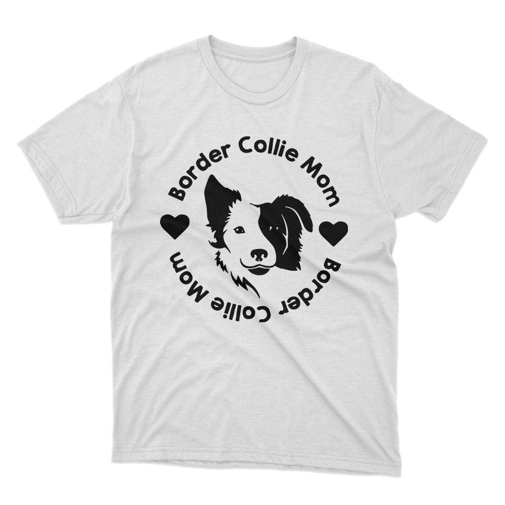 Fan Made Fits Border Collie White Mom T-Shirt image 1
