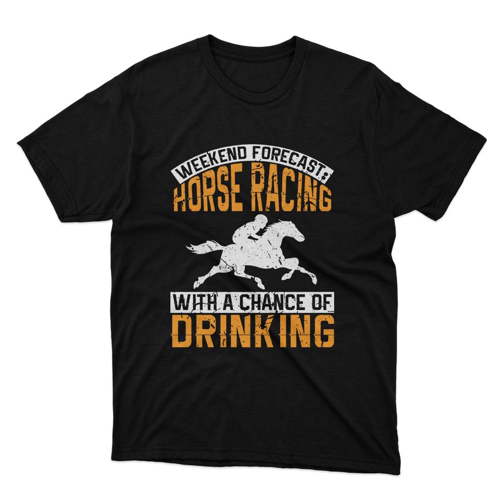 Fan Made Fits Horse Racing 2 Black Weekend T-Shirt image 1