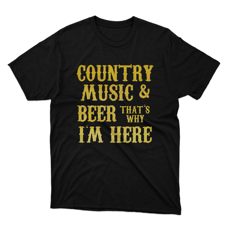 Fan Made Fits Country Fans Club 4 Black Music T-Shirt image 1