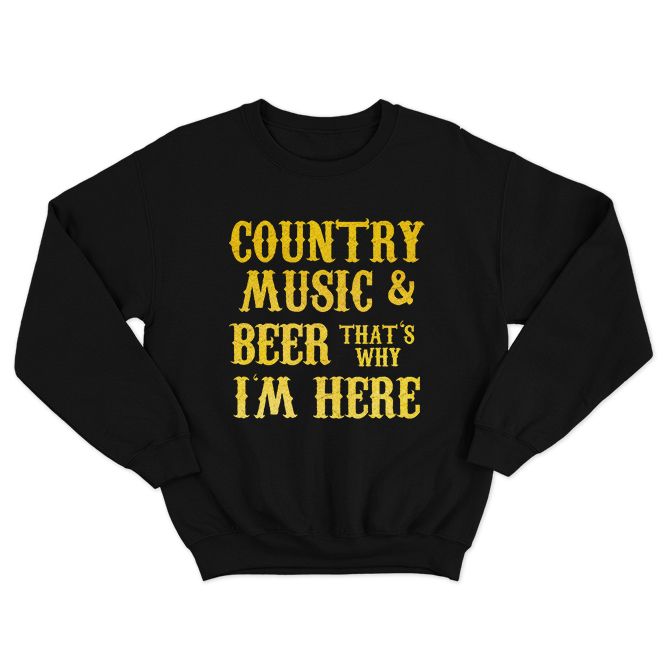 Fan Made Fits Country Fans Club 4 Black Music Sweatshirt image 1
