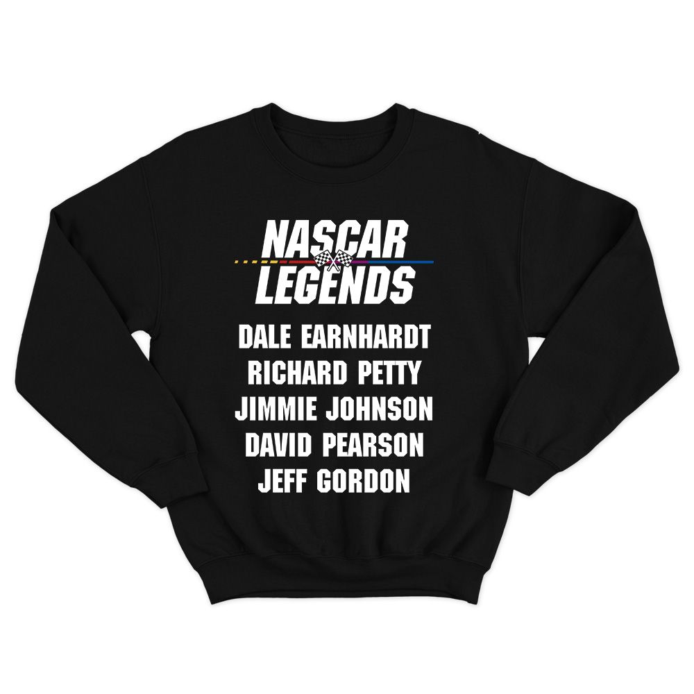 Fan Made Fits Stock Car Nation 2 Black Legends Sweatshirt image 1