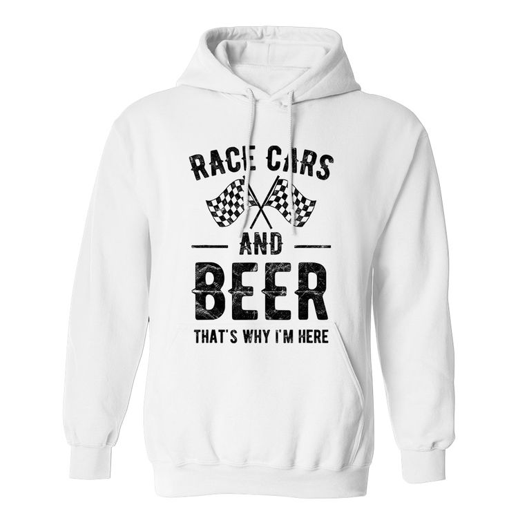 Fan Made Fits Stock Car Nation 2 White Beer Hoodie image 1
