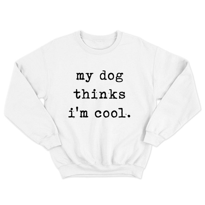 Fan Made Fits We Love Dogs Hub 2 White Cool Sweatshirt image 1