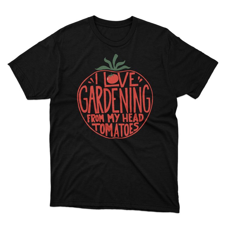 Fan Made Fits Gardening 2 Black Tomatoes T-Shirt image 1