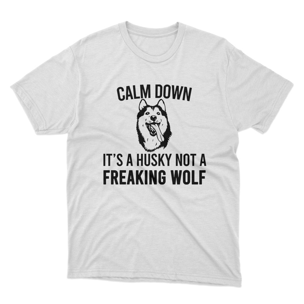 Fan Made Fits The Wolf Husky White T-Shirt image 1