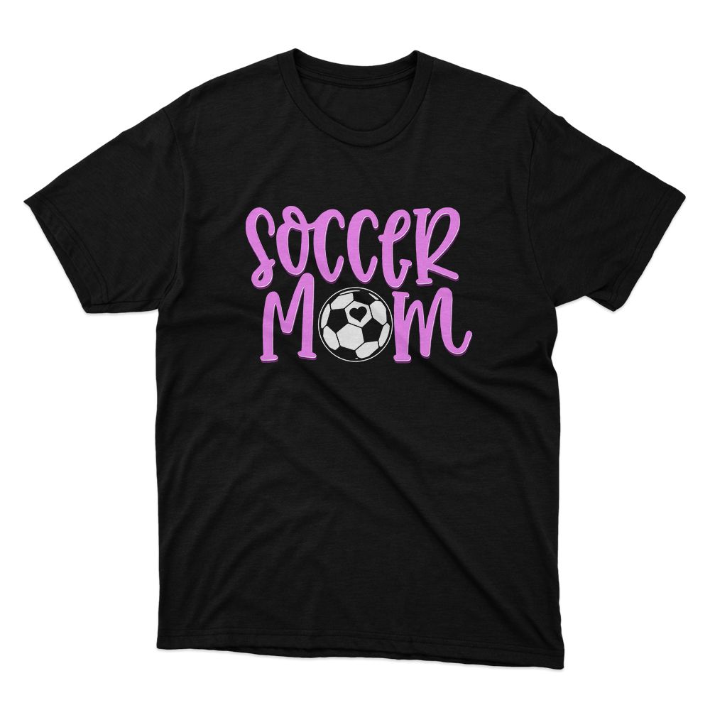 Fan Made Fits Soccer Mom Black T-Shirt image 1