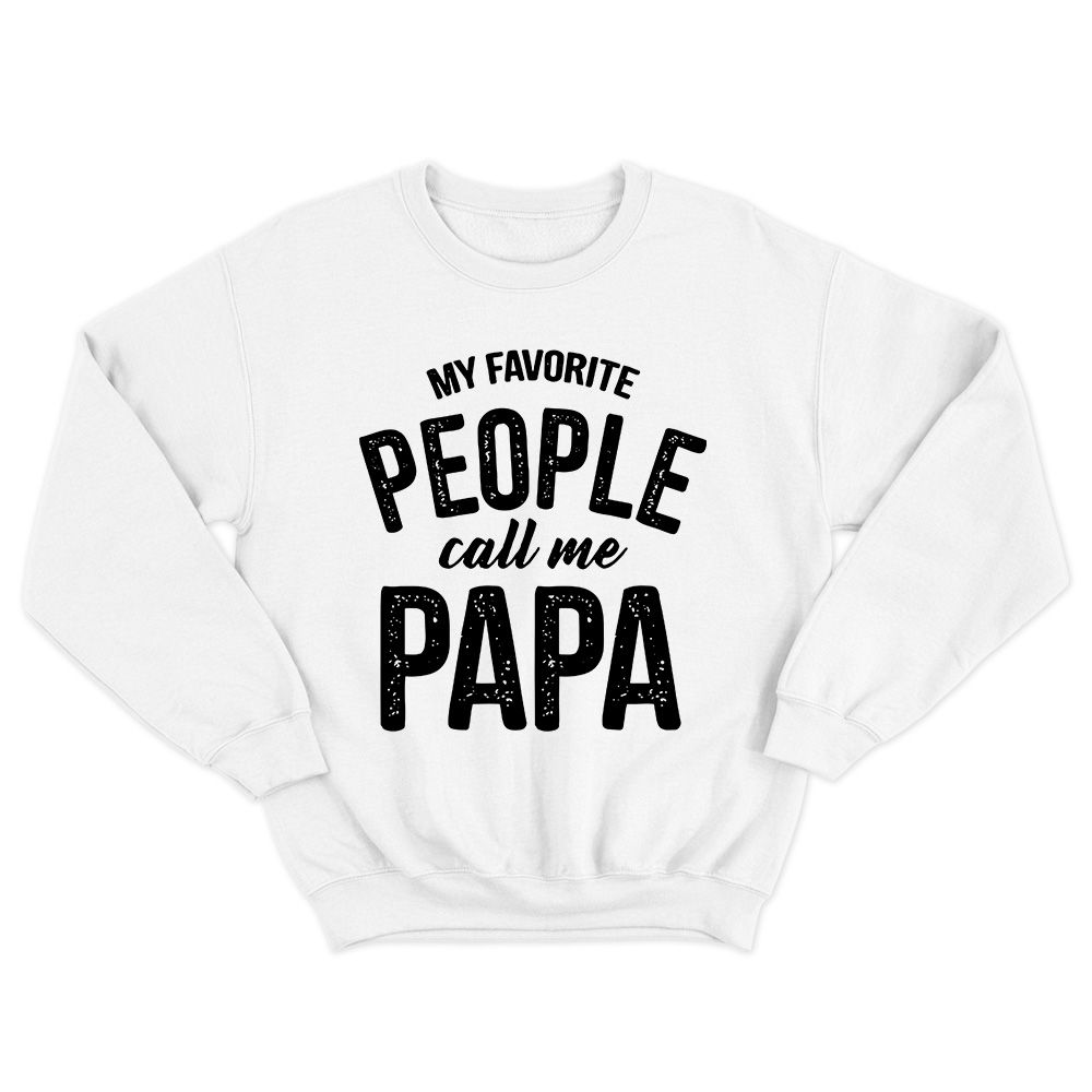 Fan Made Fits Dads White Papa Sweatshirt image 1