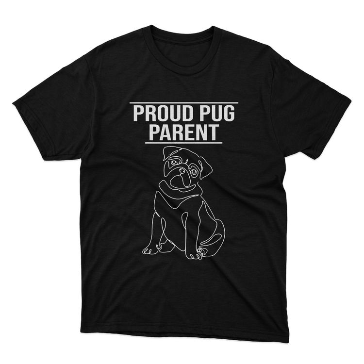 Fan Made Fits Proud Pug Parent Black T-Shirt image 1