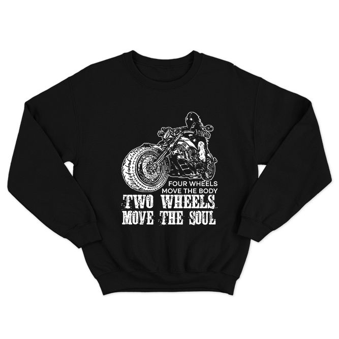 Fan Made Fits Motorcycles 2 Black Wheels Sweatshirt image 1