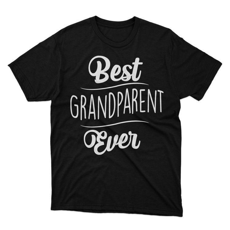 Fan Made Fits Best Grandparent Ever Black T-Shirt image 1