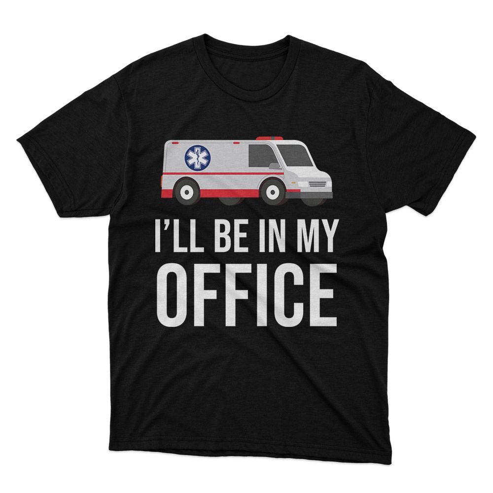 Fan Made Fits Paramedic Black Office T-Shirt image 1