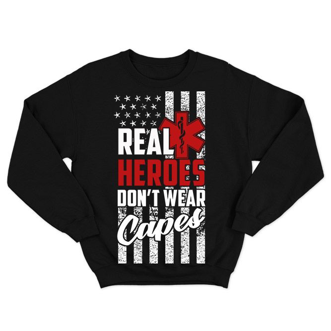 Fan Made Fits Paramedic Black Heroes Sweatshirt image 1