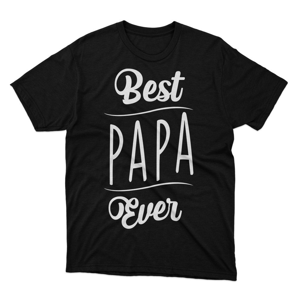 Fan Made Fits Best Papa Ever Black T-Shirt image 1