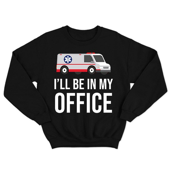 Fan Made Fits Paramedic Black Office Sweatshirt image 1