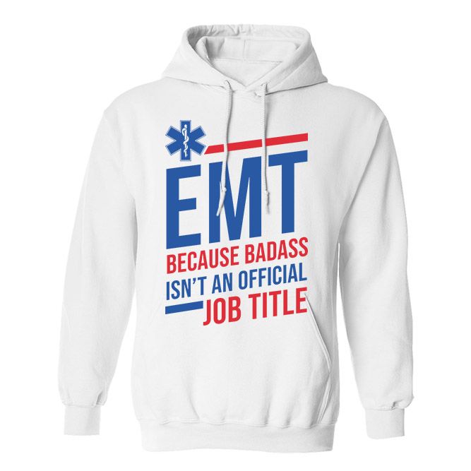 Fan Made Fits Paramedic White EMT Hoodie image 1