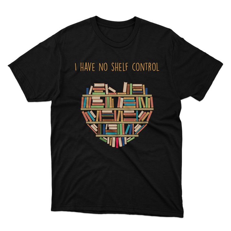 Fan Made Fits Book Lovers Black Self Control T-Shirt image 1