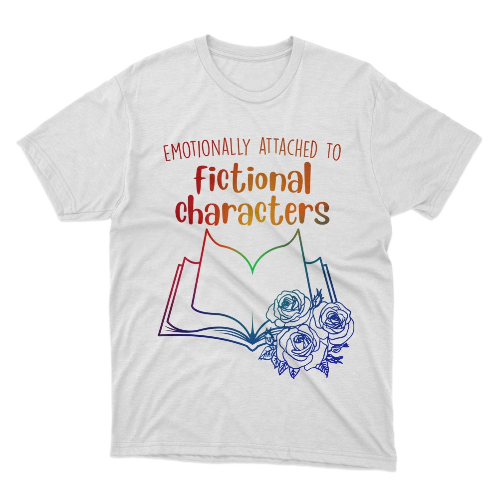 Fan Made Fits Book Lovers White Fictional T-Shirt image 1