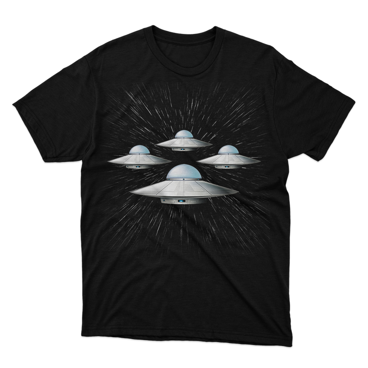 Fan Made Fits Alien Invasion Black T-Shirt image 1