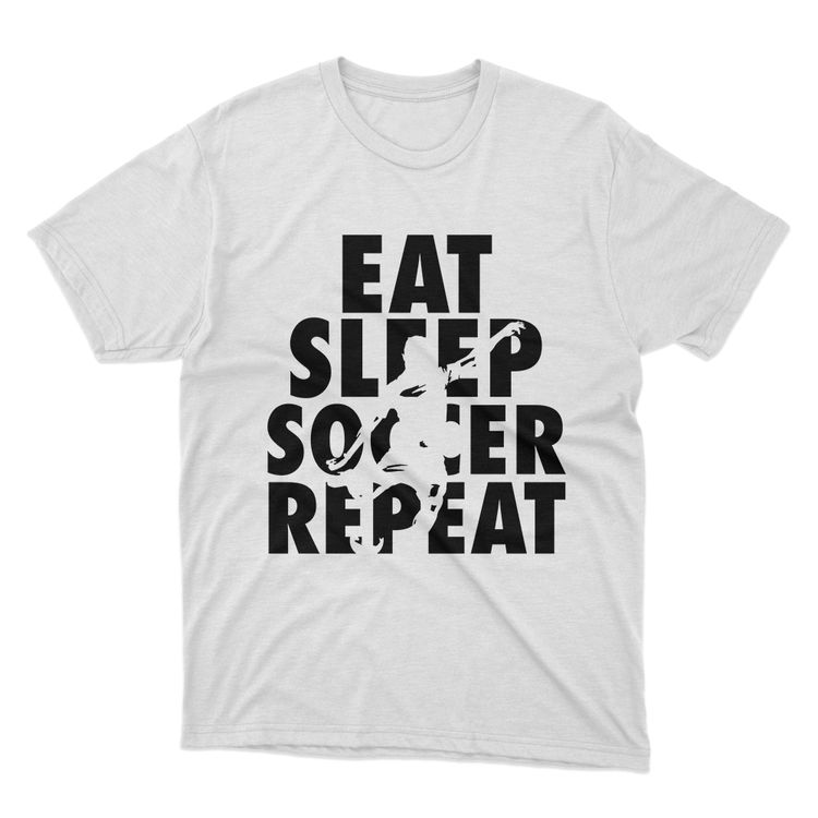 Fan Made Fits Soccer White Repeat T-Shirt image 1