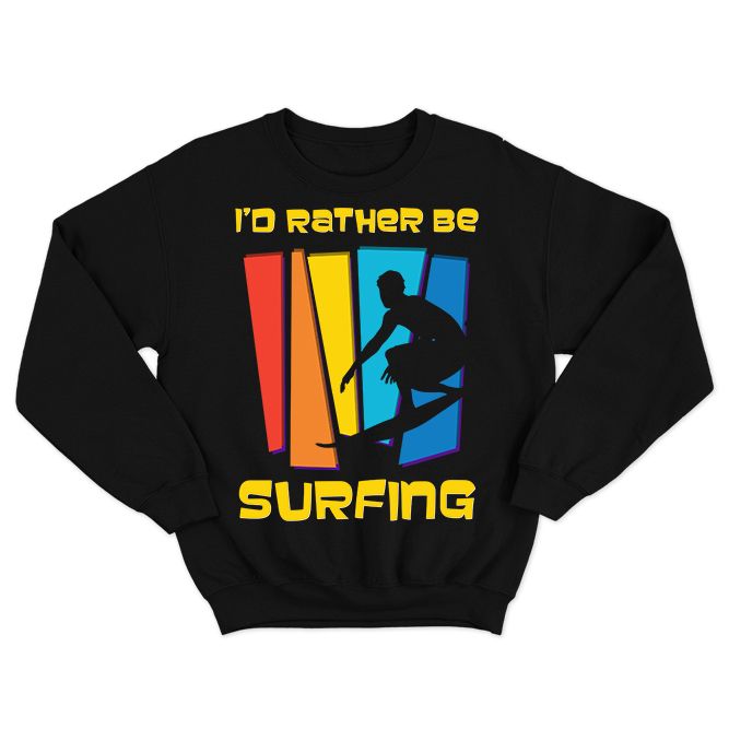 Fan Made Fits Surfing 2 Black Rather Sweatshirt image 1