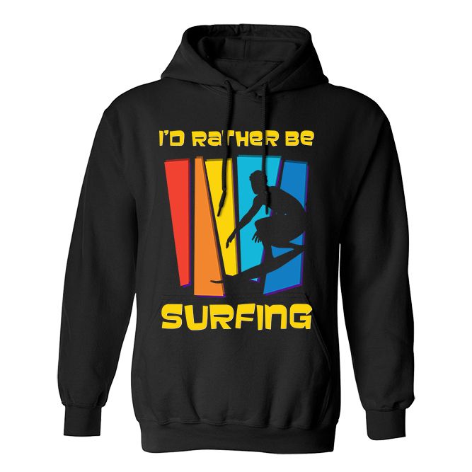 Fan Made Fits Surfing 2 Black Rather Hoodie image 1