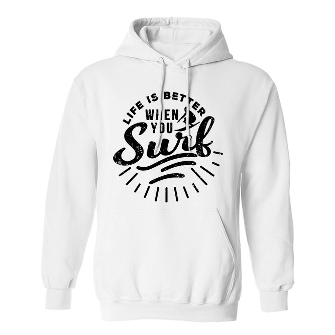 Fan Made Fits Surfing 2 White Surf Hoodie image 1