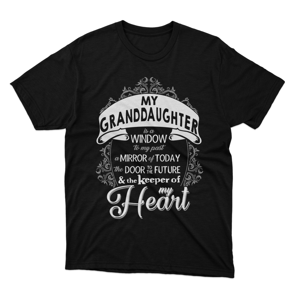 Fan Made Fits Granddaughter Poem Black T-Shirt image 1