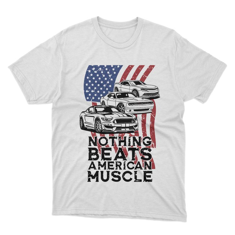 Fan Made Fits Muscle Car 2 White Muscle T-Shirt image 1