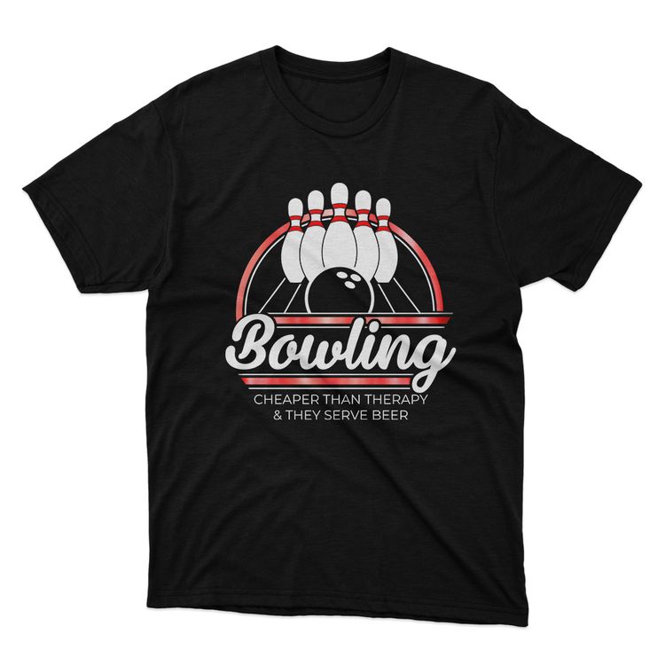 Fan Made Fits Bowling Black Beer T-Shirt image 1