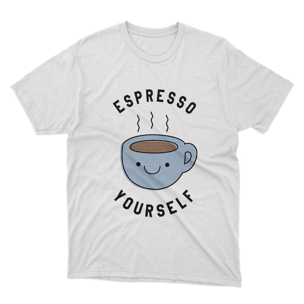 Fan Made Fits Coffee Addict Hub White Espresso T-Shirt image 1