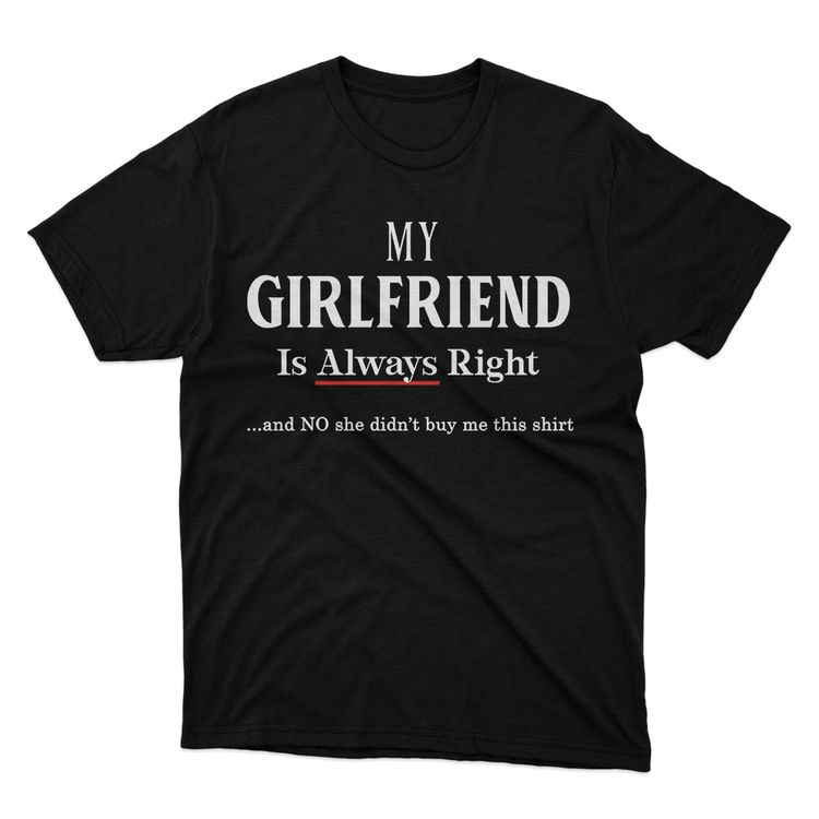 Fan Made Fits Relationship Black Always T-Shirt image 1