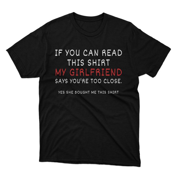 Fan Made Fits Relationship Black Read T-Shirt image 1