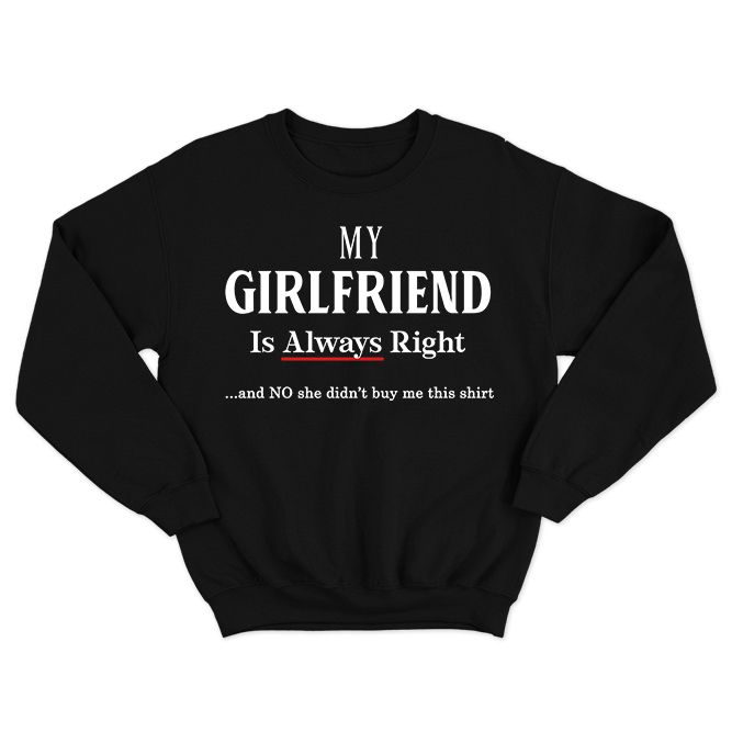 Fan Made Fits Relationship Black Always Sweatshirt image 1