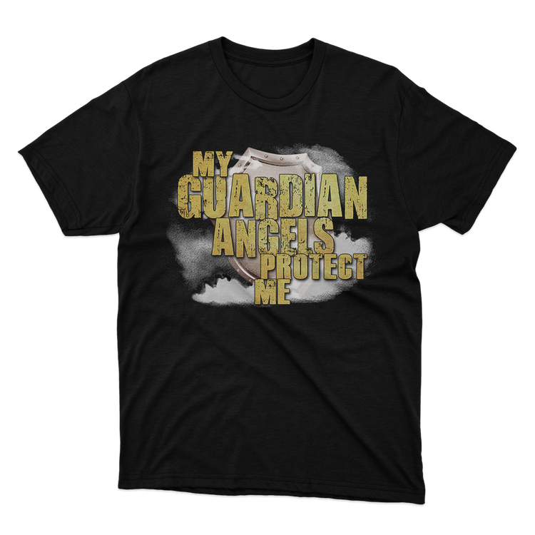Fan Made Fits My Guardian Angels Protect Me Black T-Shirt image 1