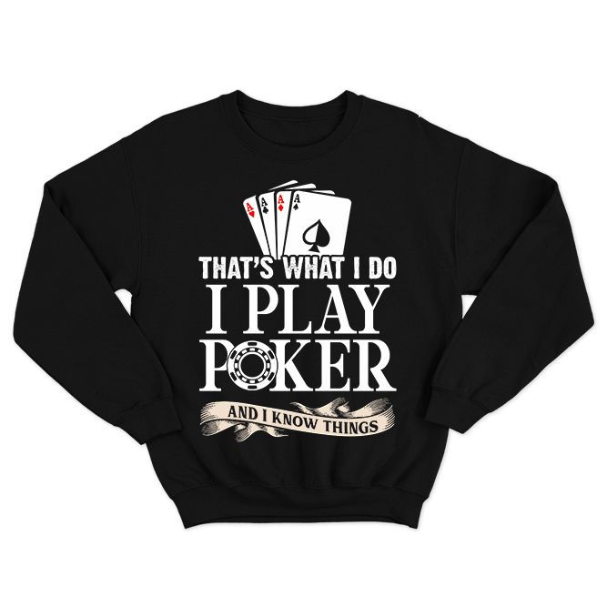 Fan Made Fits Poker Black Play Sweatshirt image 1