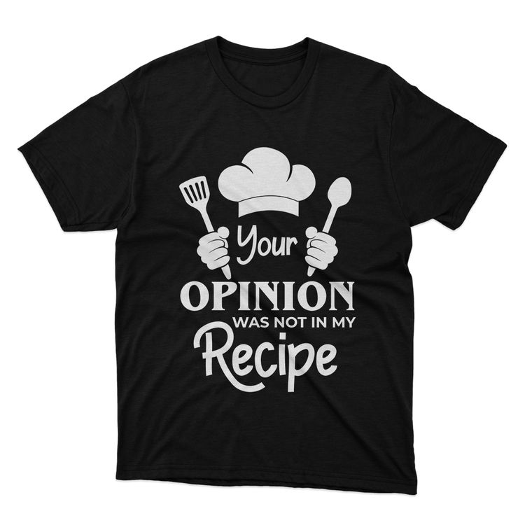 Fan Made Fits Cooking 2 Black Opinion T-Shirt image 1