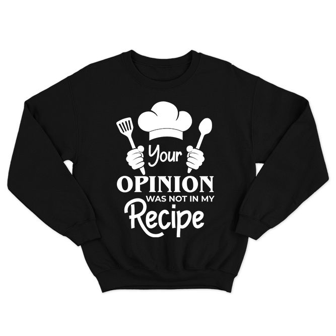 Fan Made Fits Cooking 2 Black Opinion Sweatshirt image 1