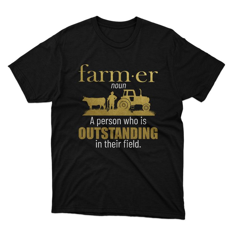 Fan Made Fits Farmer 3 Black Outstanding T-Shirt image 1